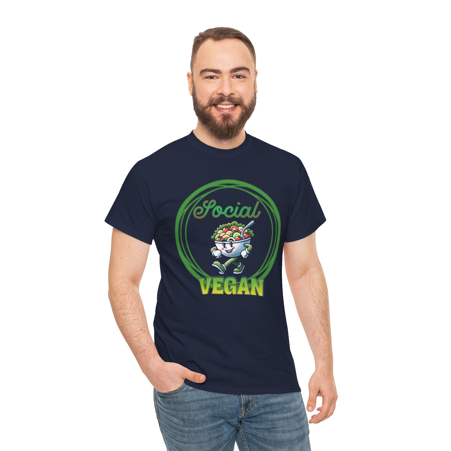 Social Vegan Unisex Tee - Man Woman Girl Love Tshirt