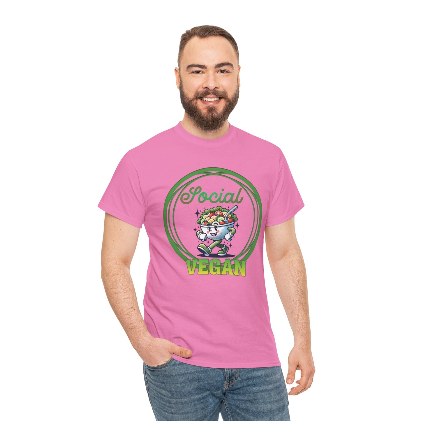 Social Vegan Unisex Tee - Man Woman Girl Love Tshirt