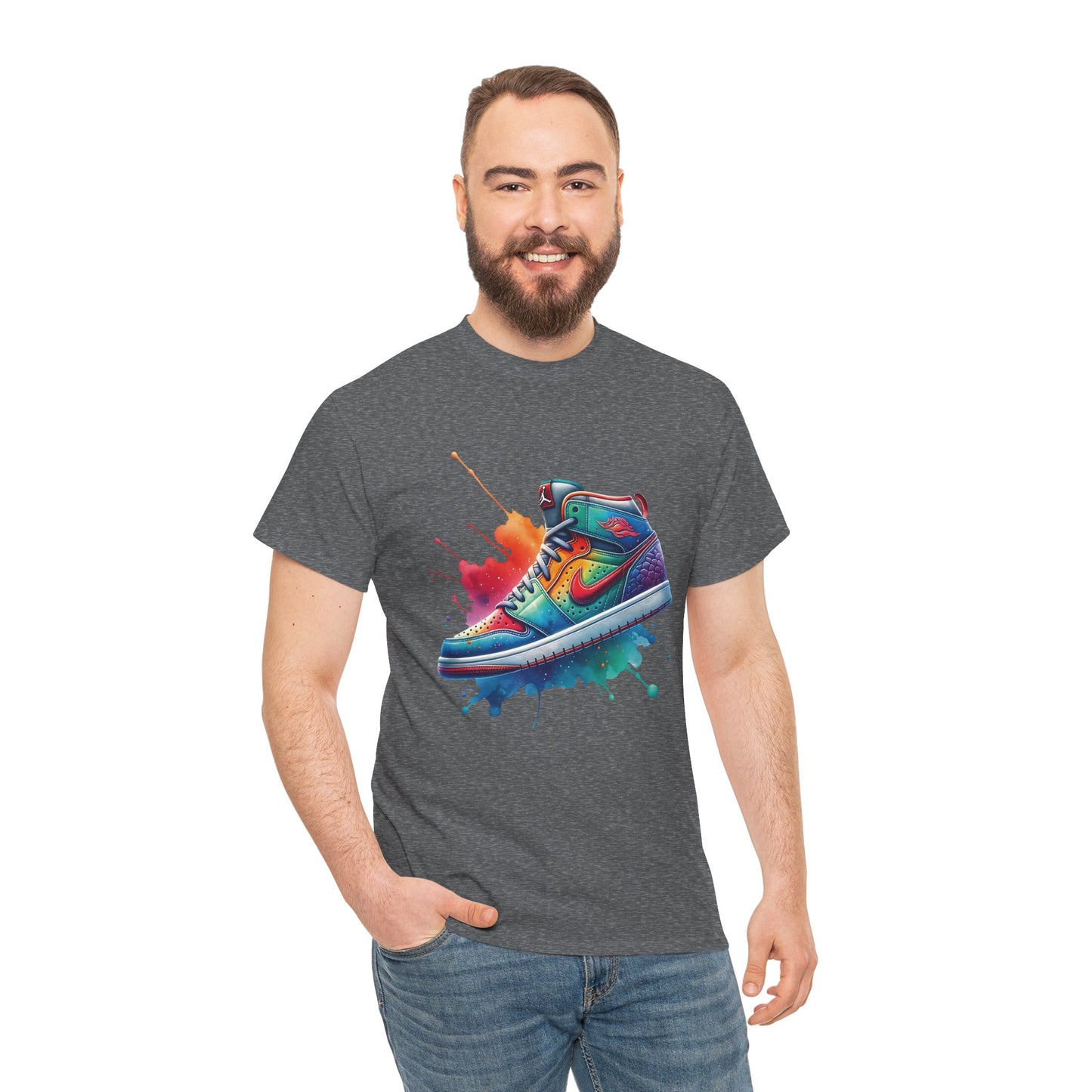 Colorful Unisex Heavy Cotton Shoe Tee