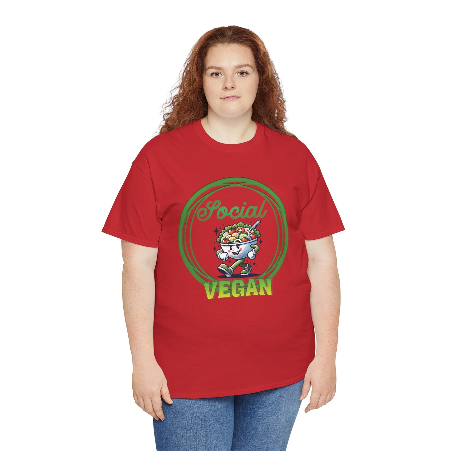 Social Vegan Unisex Tee - Man Woman Girl Love Tshirt