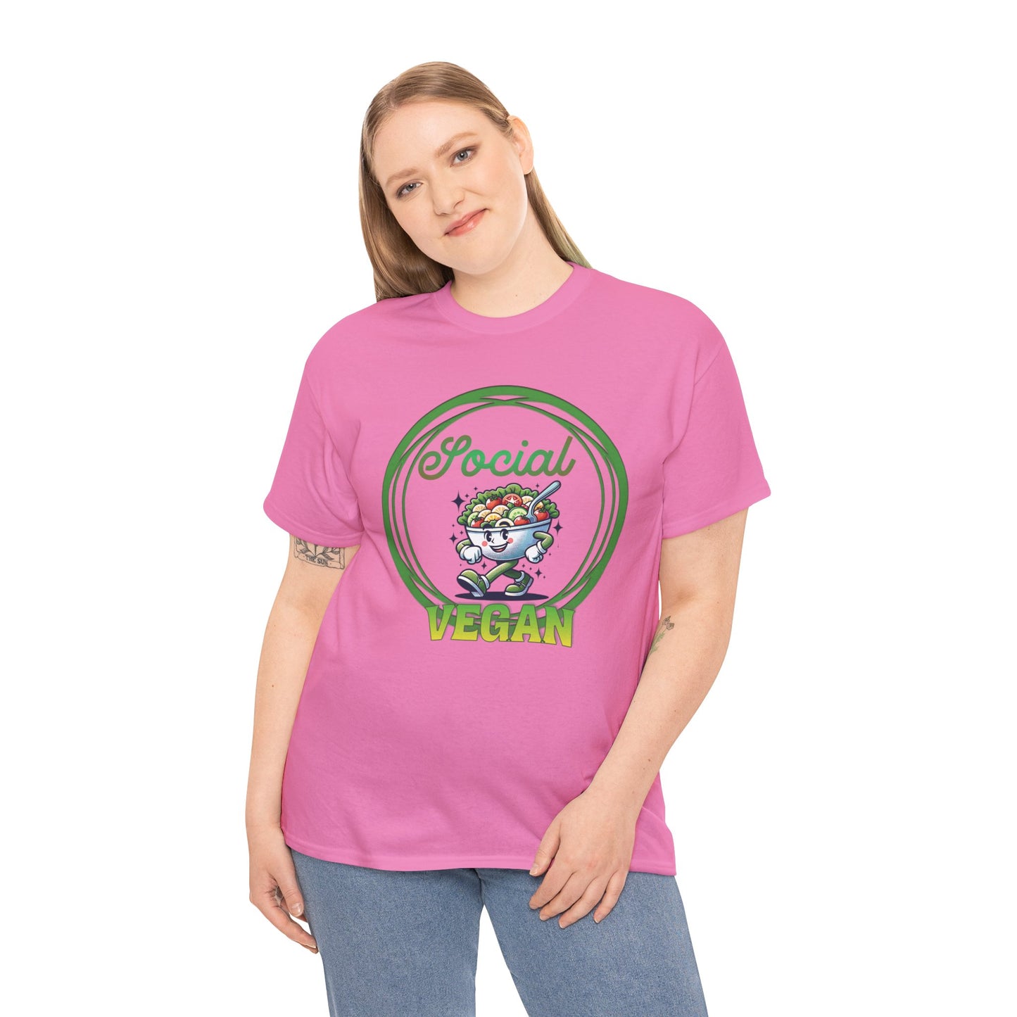 Social Vegan Unisex Tee - Man Woman Girl Love Tshirt