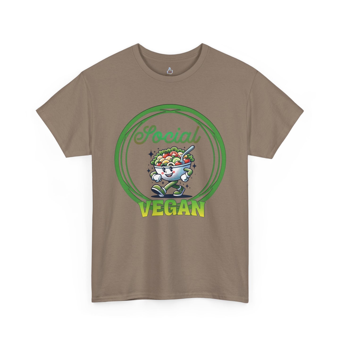 Social Vegan Unisex Tee - Man Woman Girl Love Tshirt