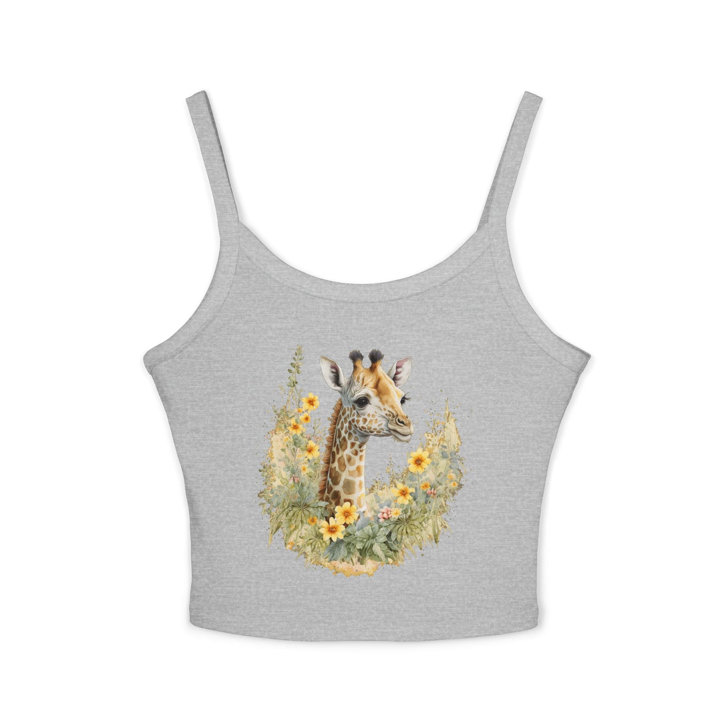 Giraffe Floral Tank Top