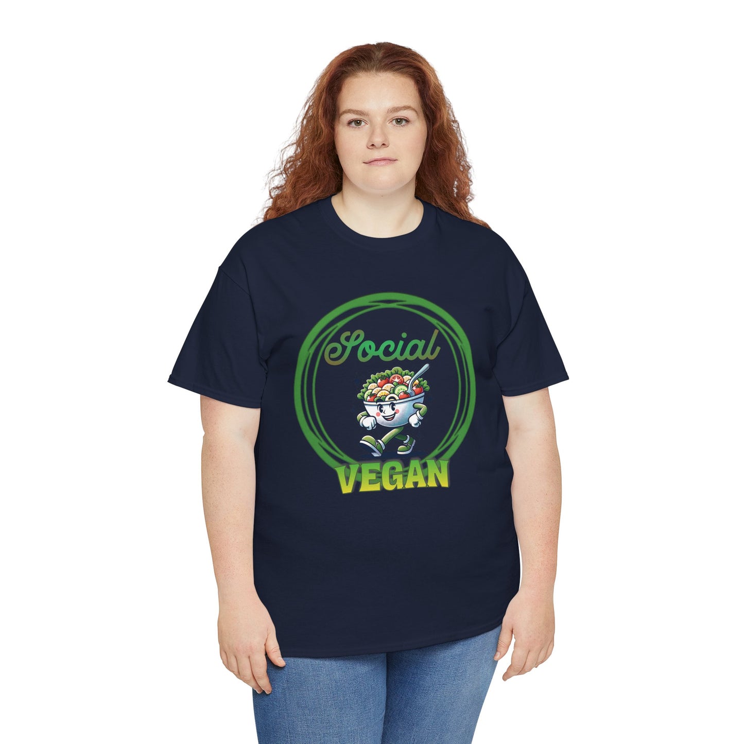 Social Vegan Unisex Tee - Man Woman Girl Love Tshirt