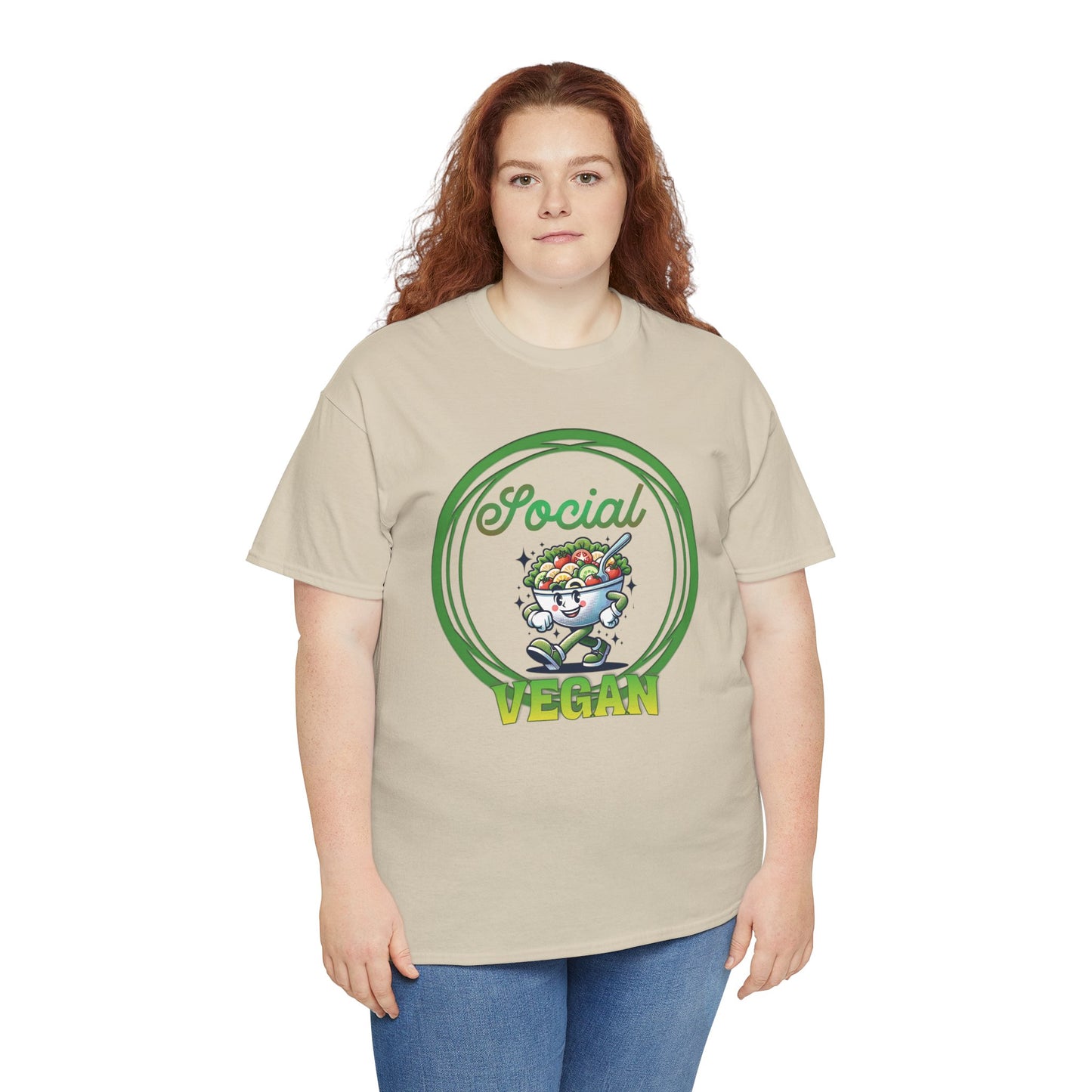 Social Vegan Unisex Tee - Man Woman Girl Love Tshirt