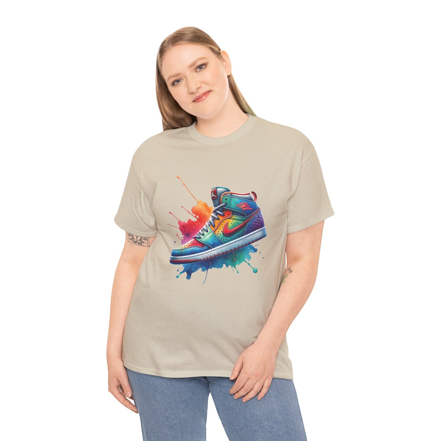 Colorful Unisex Heavy Cotton Shoe Tee