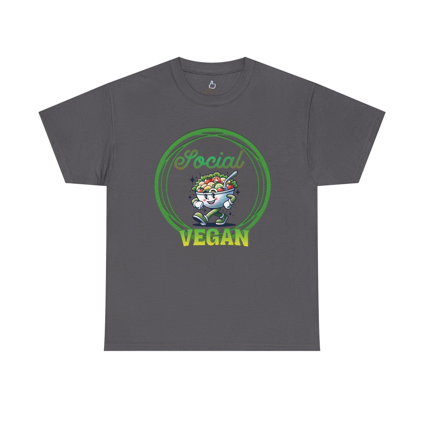 Social Vegan Unisex Tee - Man Woman Girl Love Tshirt