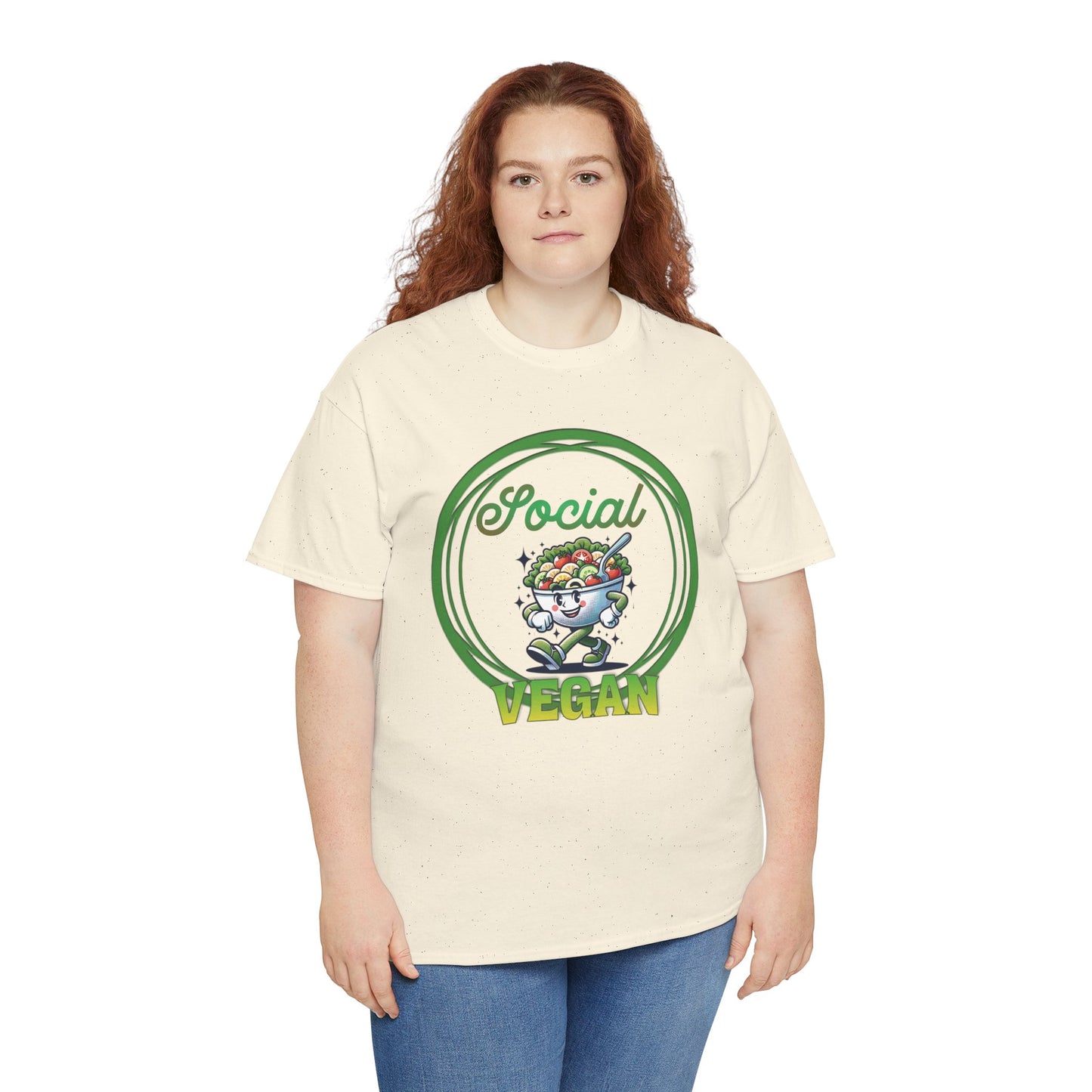 Social Vegan Unisex Tee - Man Woman Girl Love Tshirt