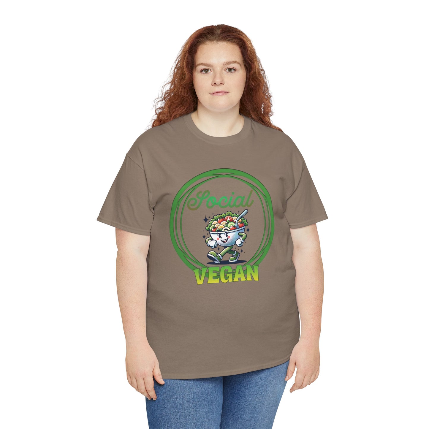 Social Vegan Unisex Tee - Man Woman Girl Love Tshirt