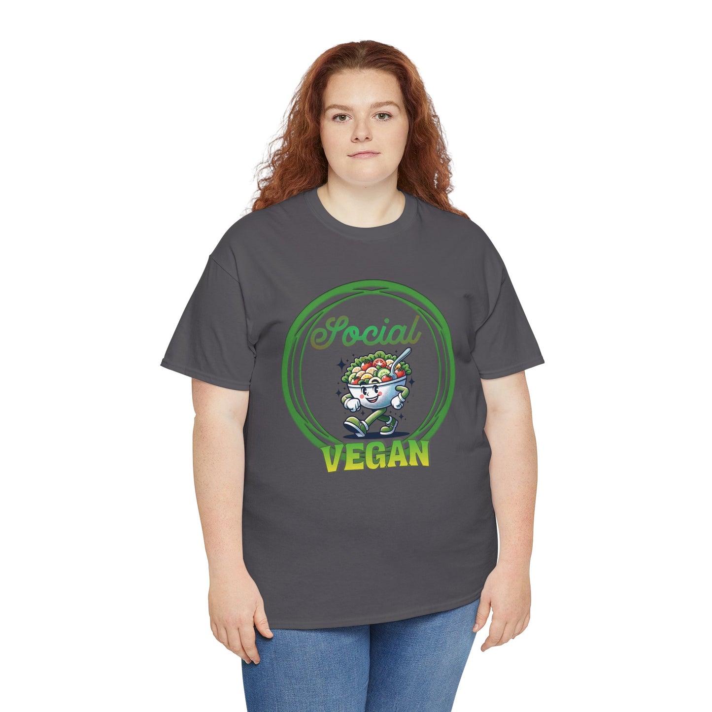 Social Vegan Unisex Tee - Man Woman Girl Love Tshirt