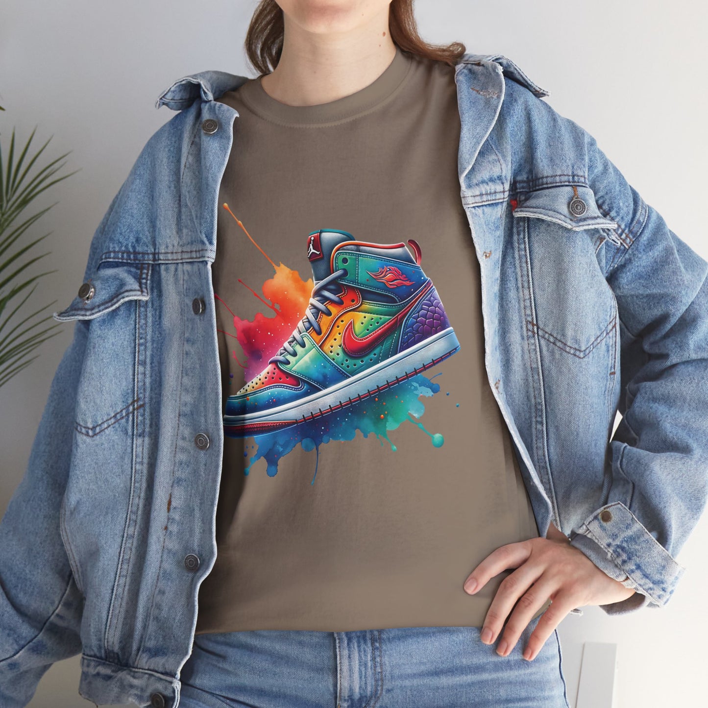 Colorful Unisex Heavy Cotton Shoe Tee