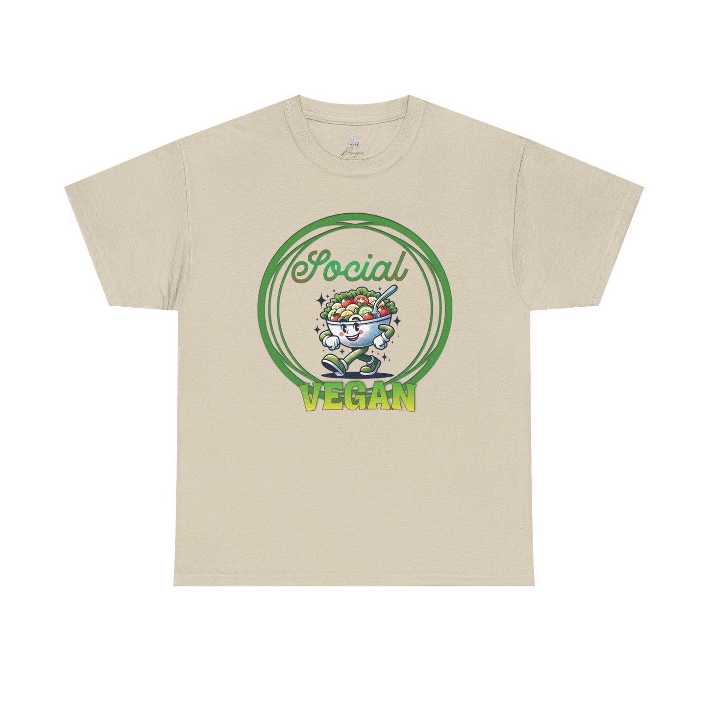 Social Vegan Unisex Tee - Man Woman Girl Love Tshirt