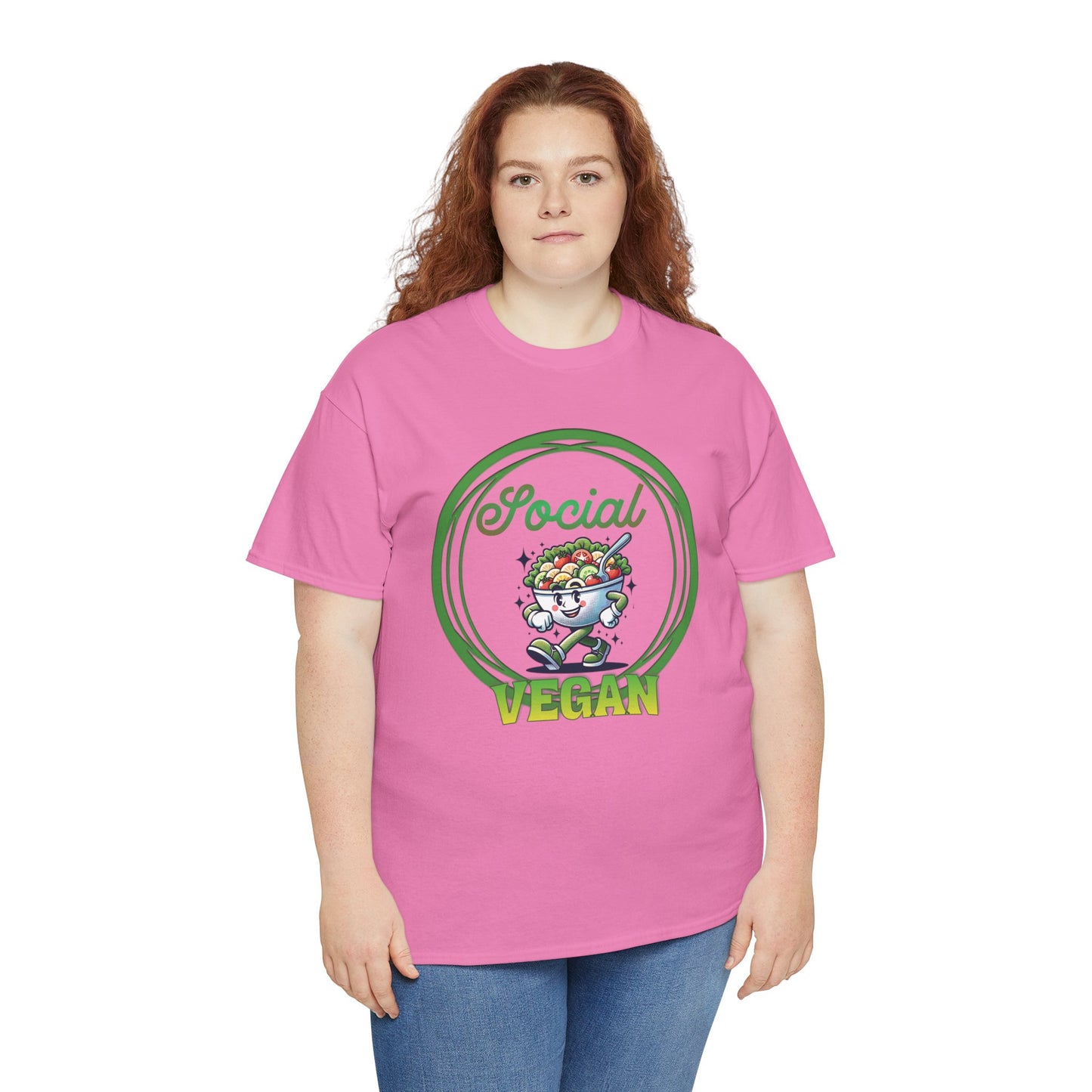 Social Vegan Unisex Tee - Man Woman Girl Love Tshirt