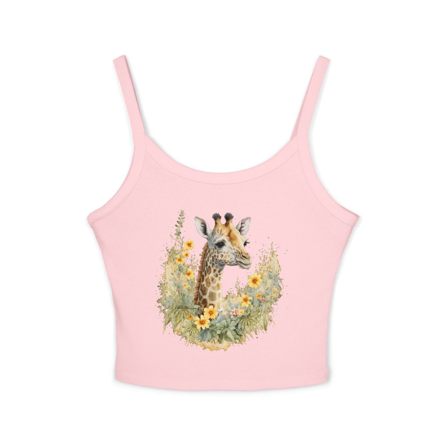 Giraffe Floral Tank Top