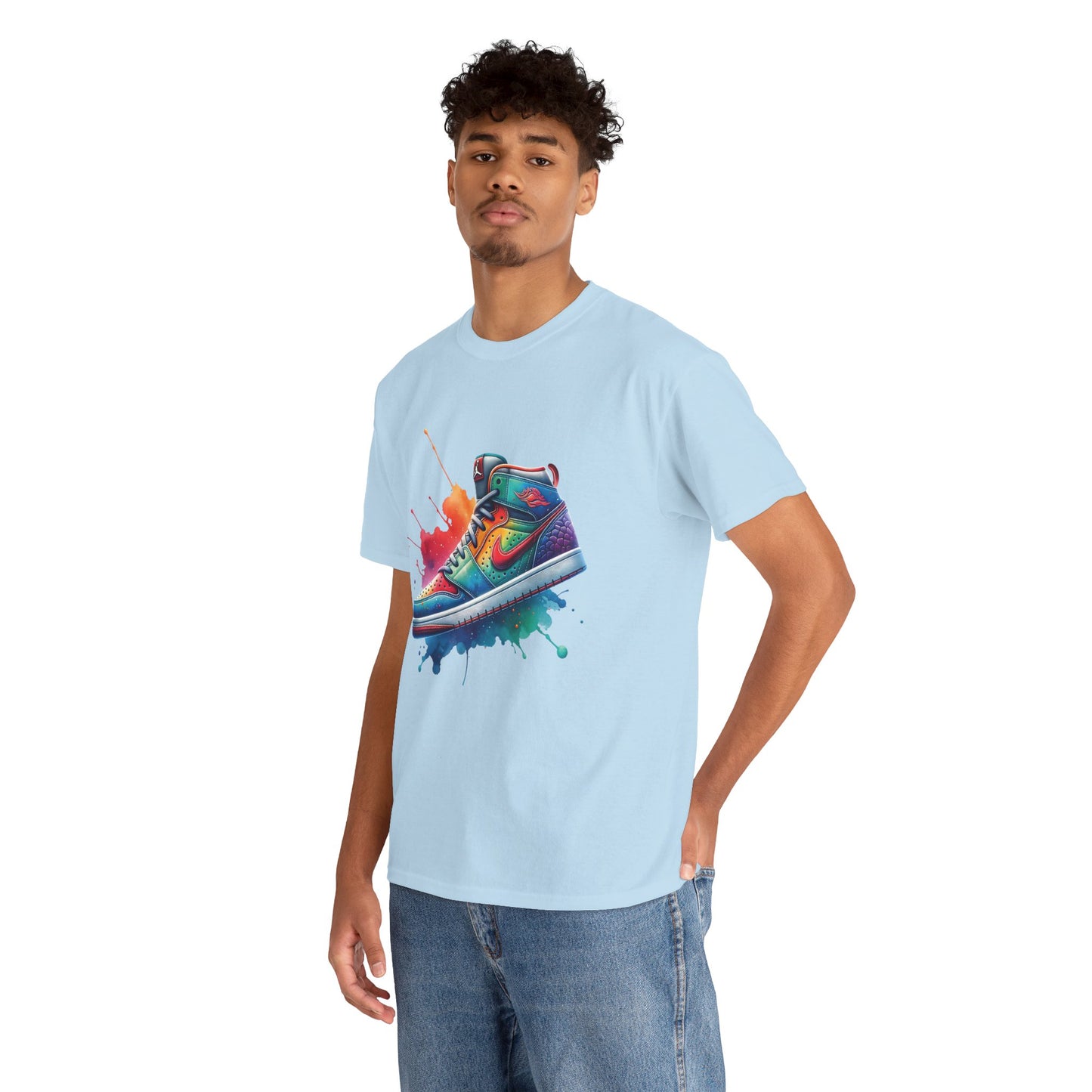 Colorful Unisex Heavy Cotton Shoe Tee