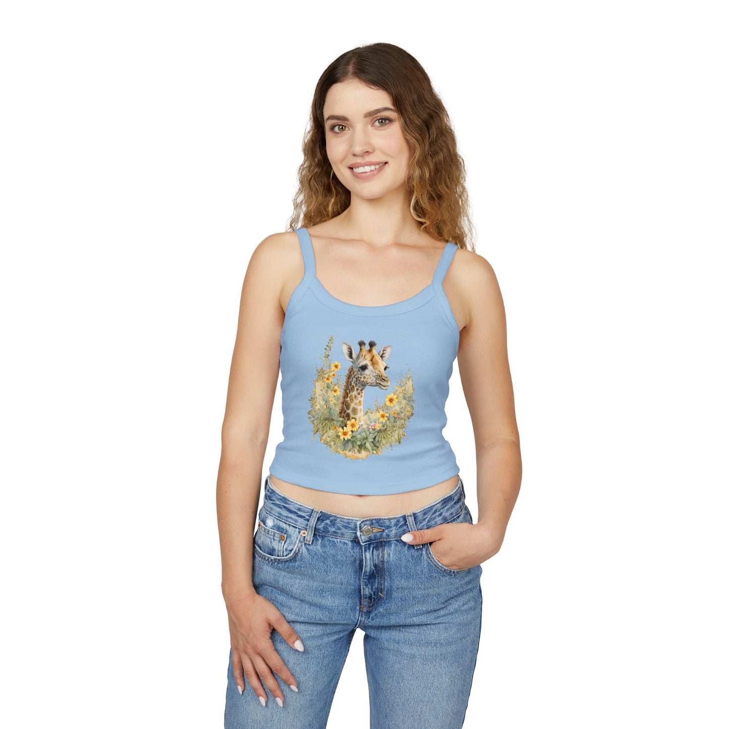 Giraffe Floral Tank Top