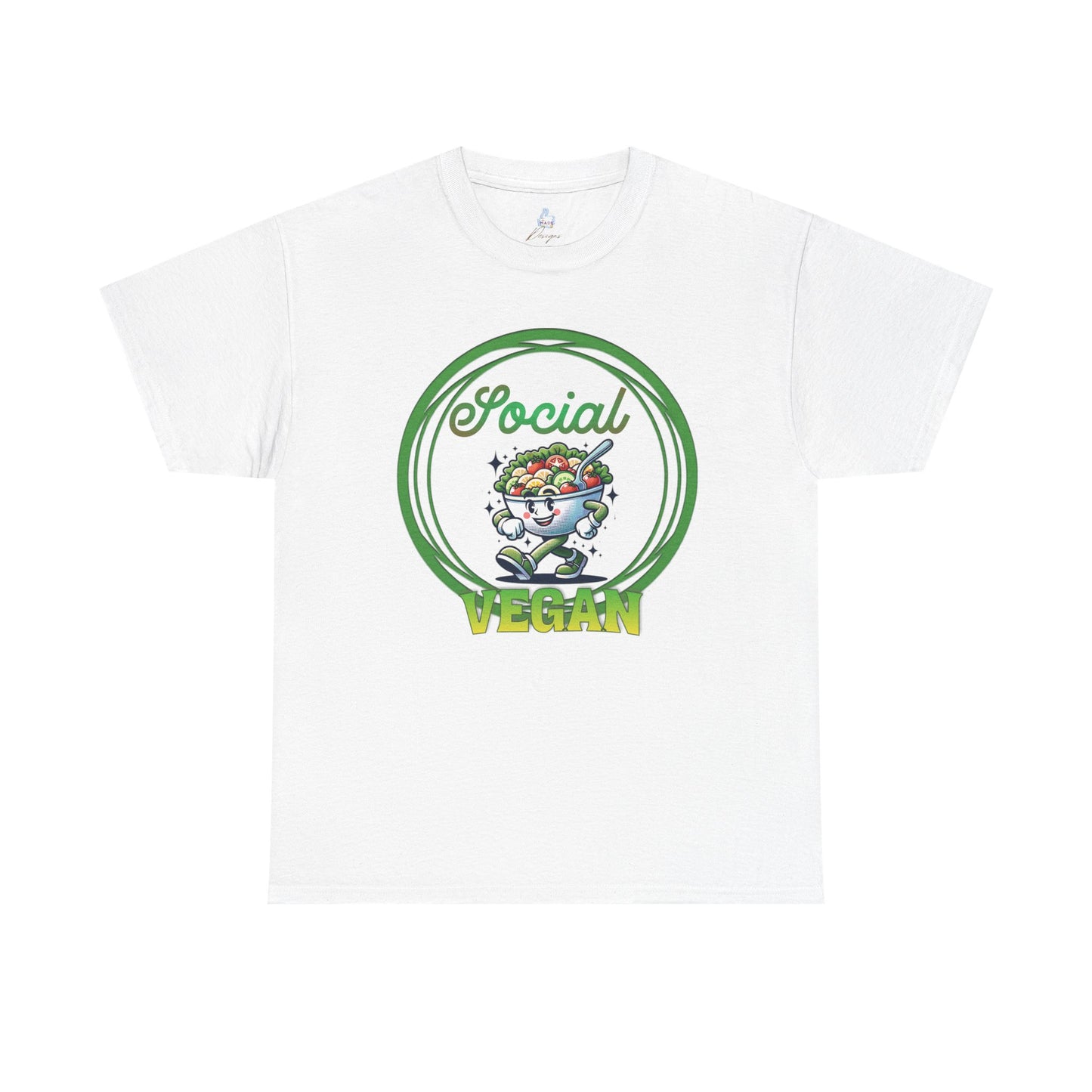 Social Vegan Unisex Tee - Man Woman Girl Love Tshirt