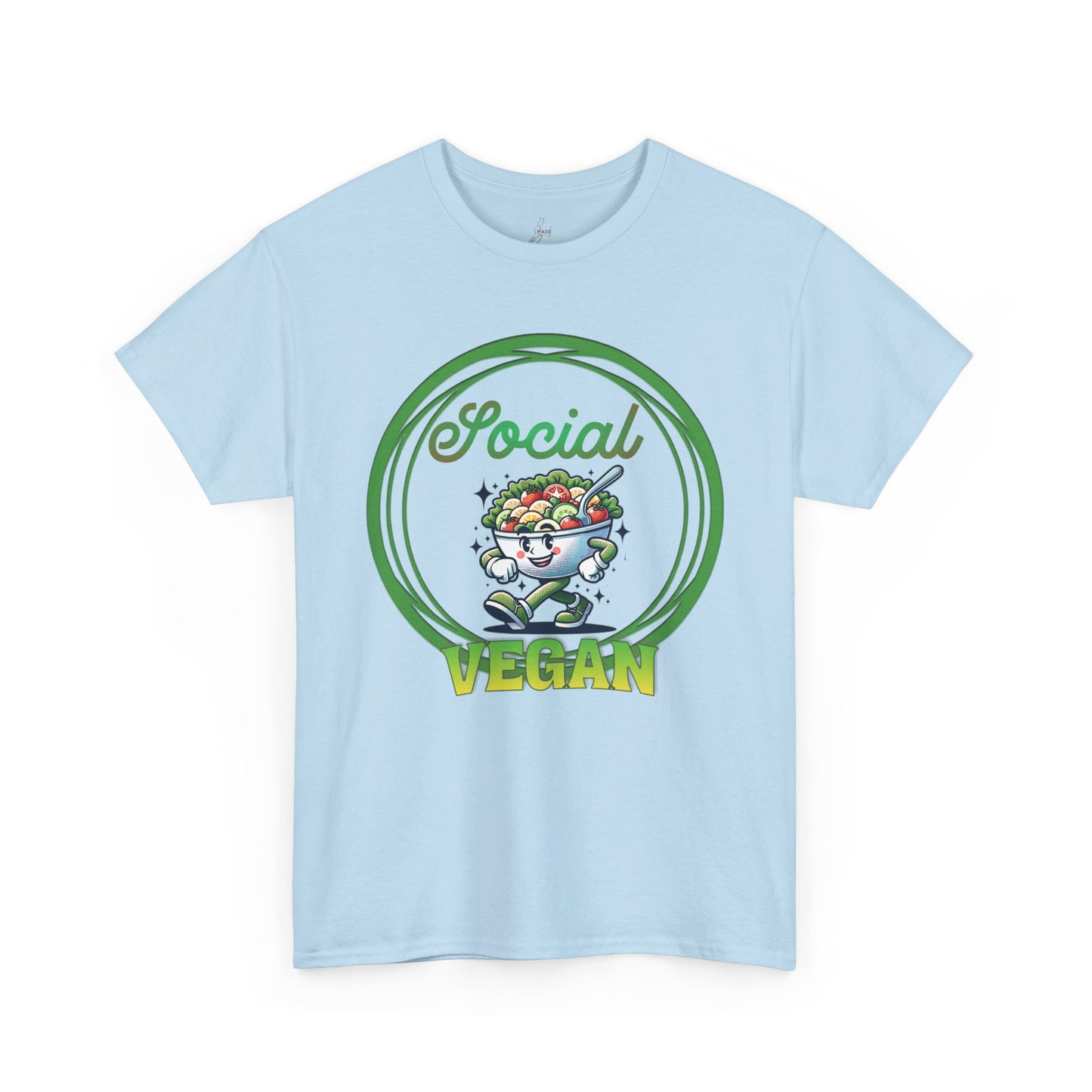 Social Vegan Unisex Tee - Man Woman Girl Love Tshirt