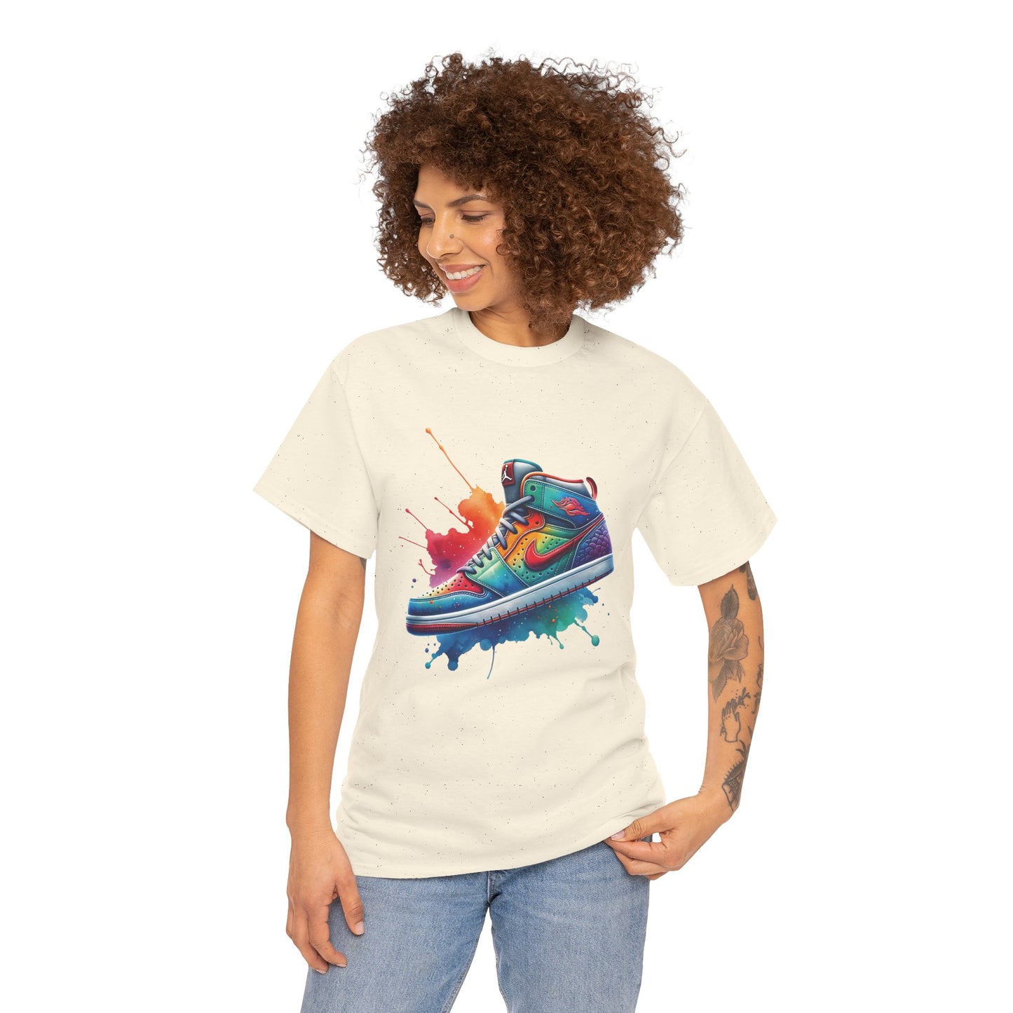 Colorful Unisex Heavy Cotton Shoe Tee