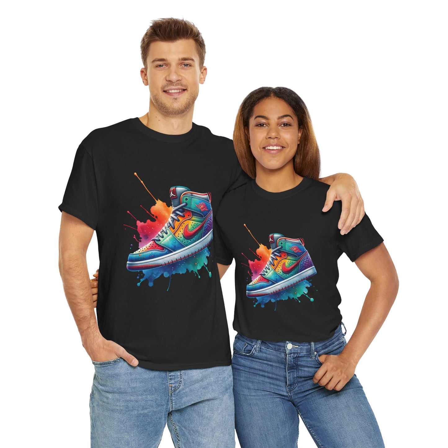 Colorful Unisex Heavy Cotton Shoe Tee