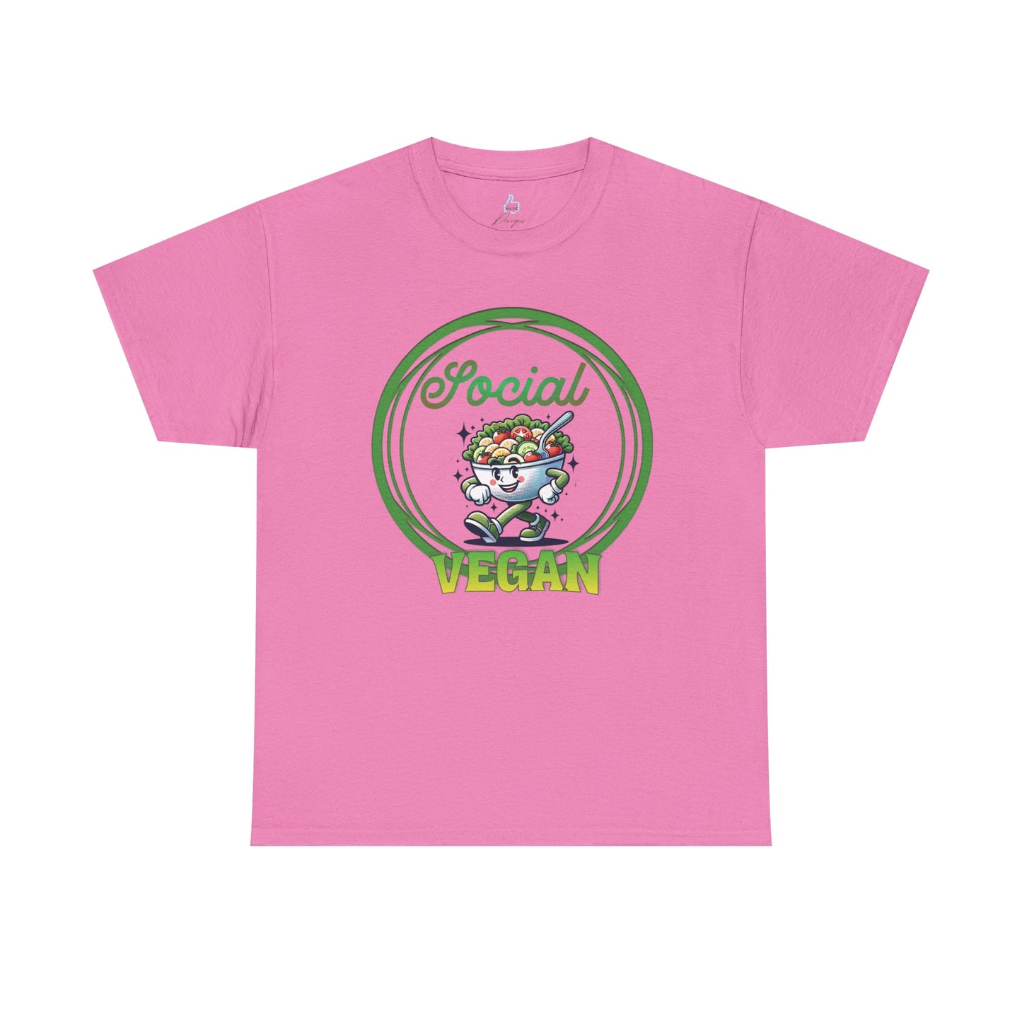 Social Vegan Unisex Tee - Man Woman Girl Love Tshirt