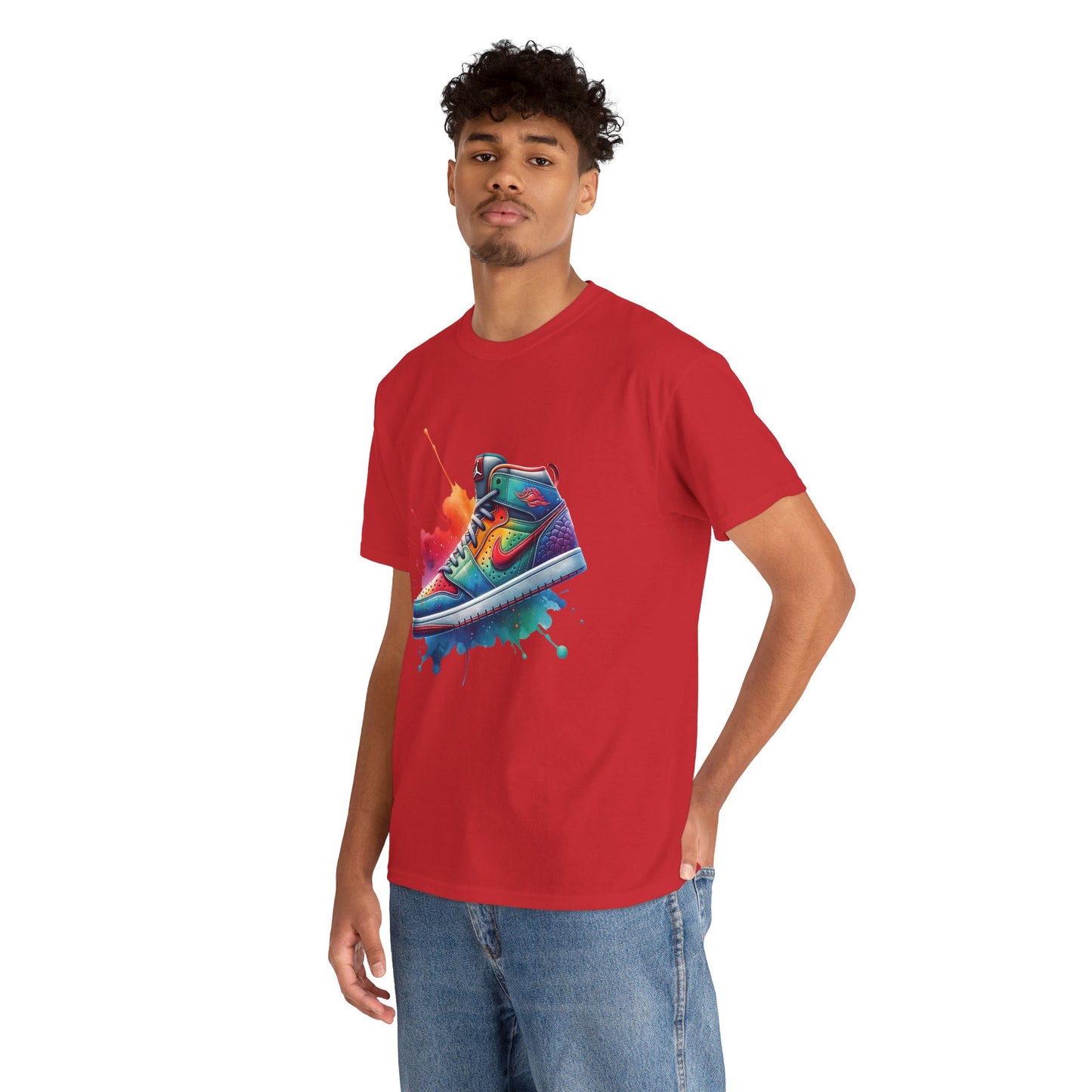 Colorful Unisex Heavy Cotton Shoe Tee