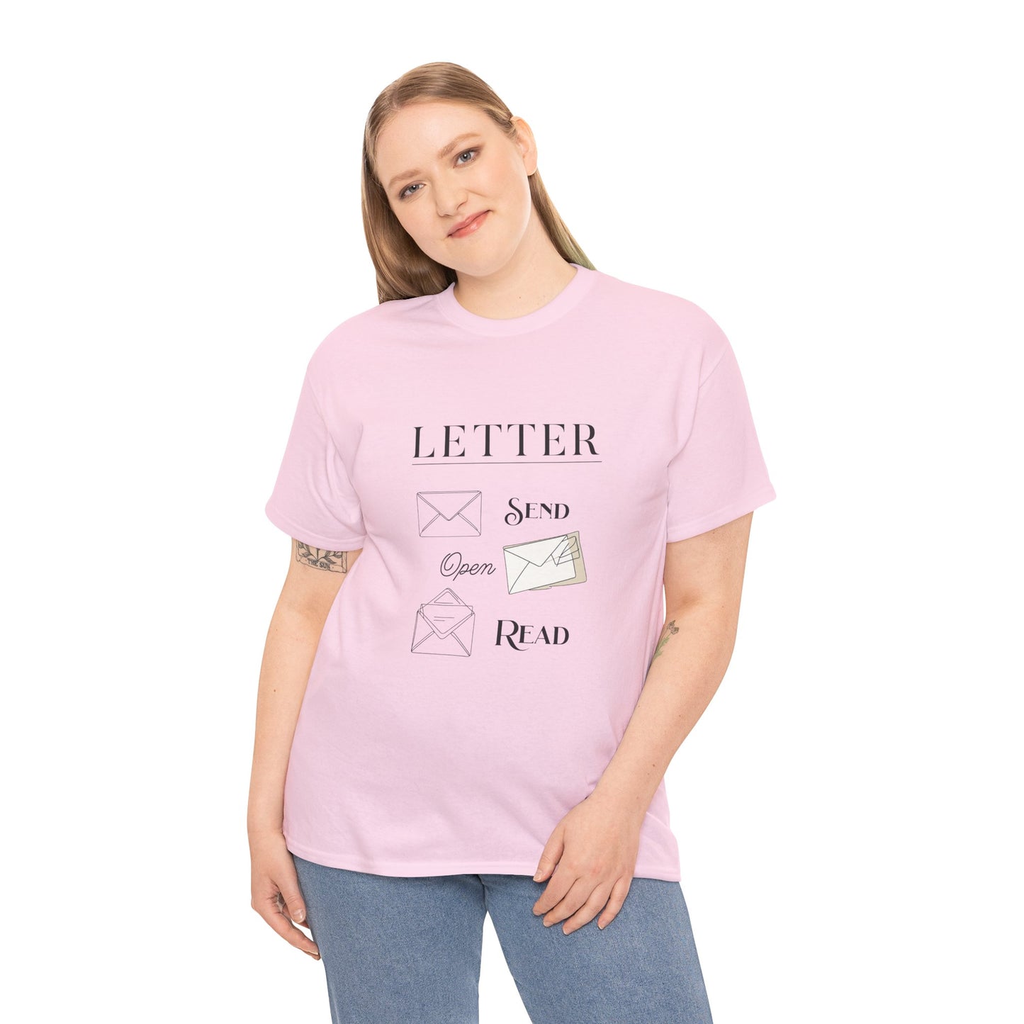 Letter T-Shirt Open Mail Reading Unisex Tee