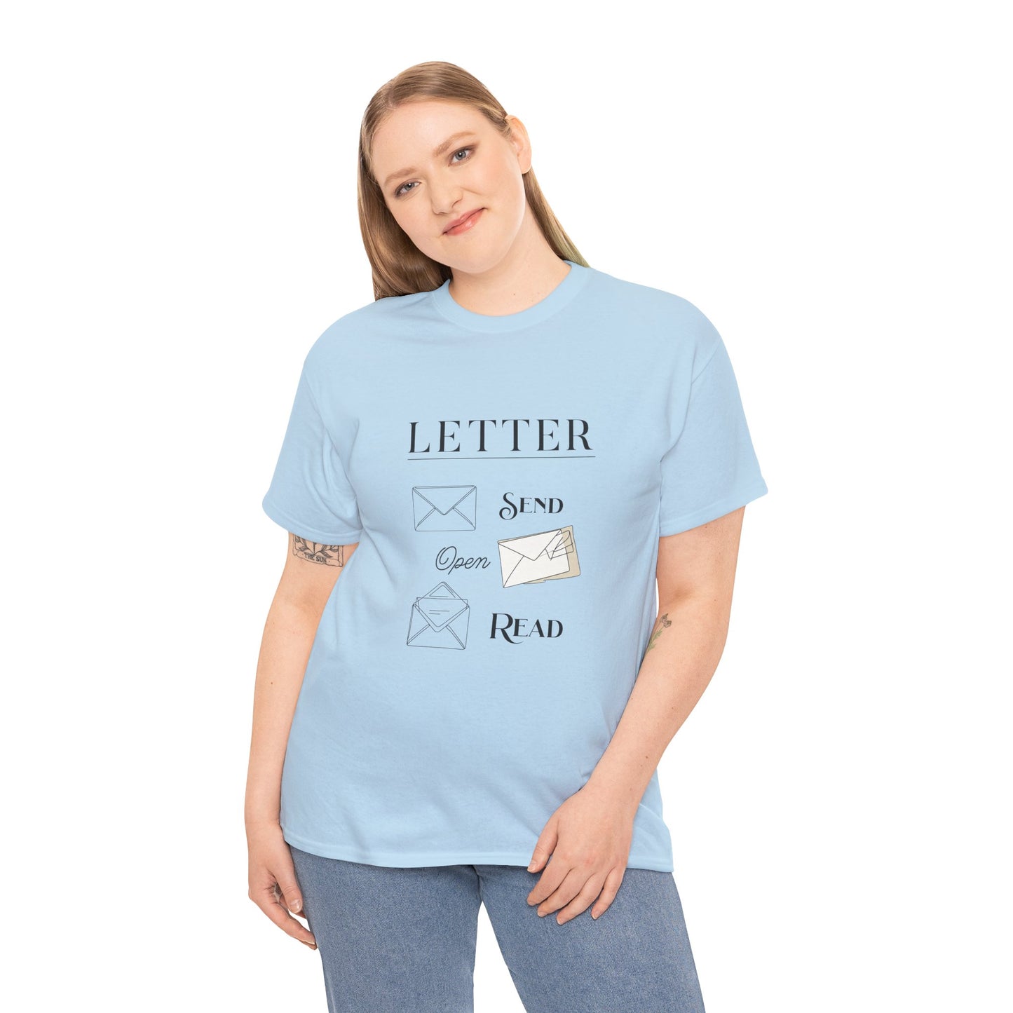 Letter T-Shirt Open Mail Reading Unisex Tee