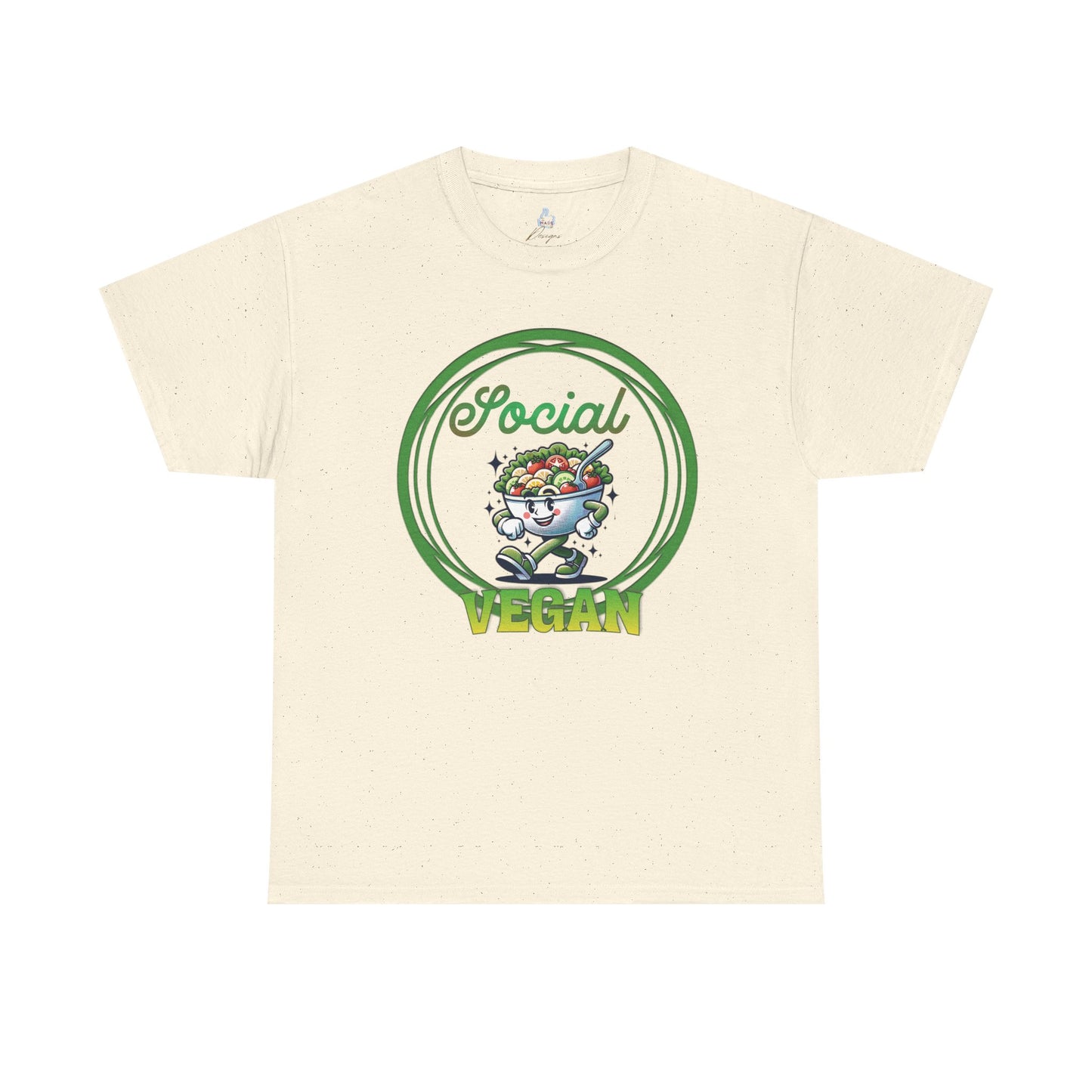 Social Vegan Unisex Tee - Man Woman Girl Love Tshirt