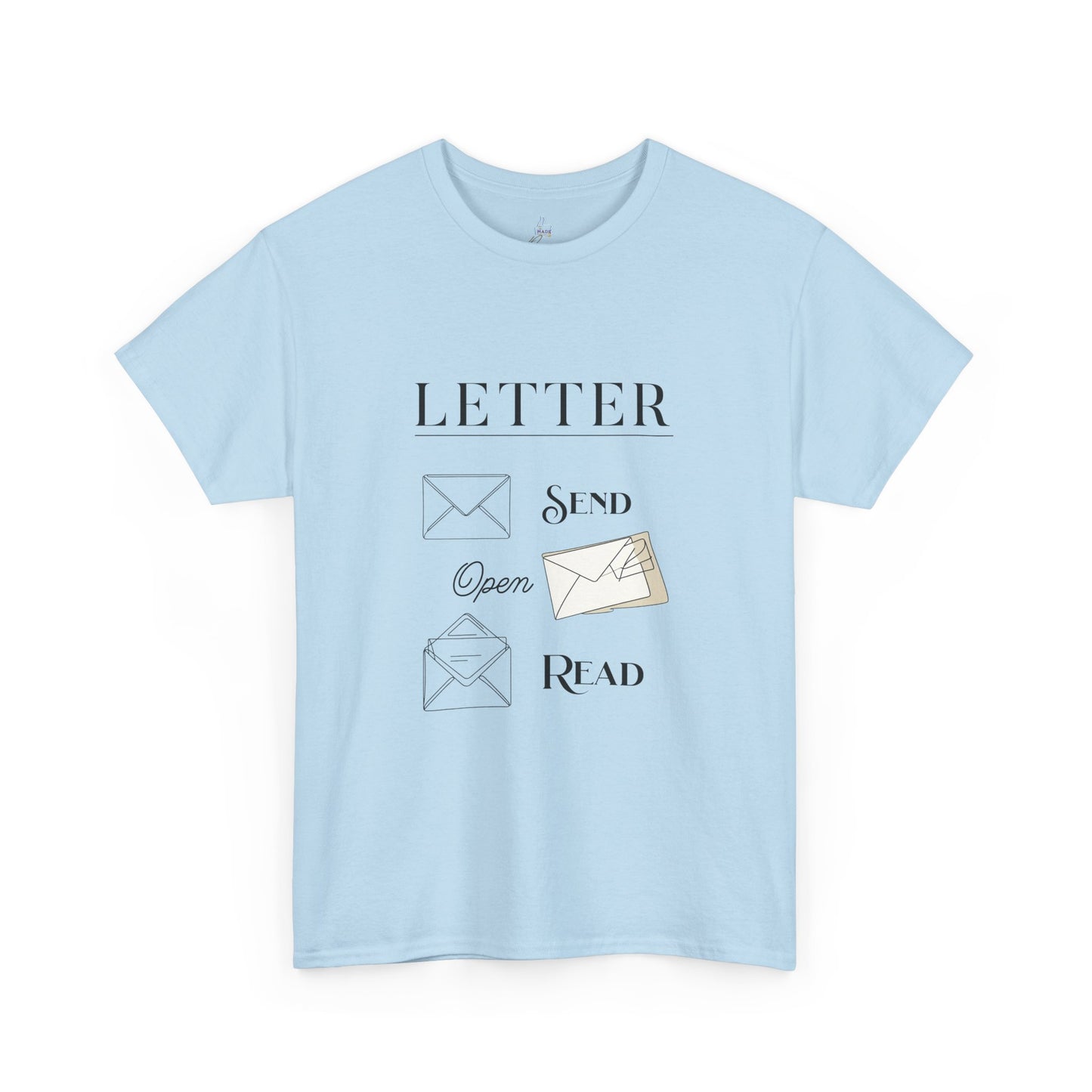 Letter T-Shirt Open Mail Reading Unisex Tee