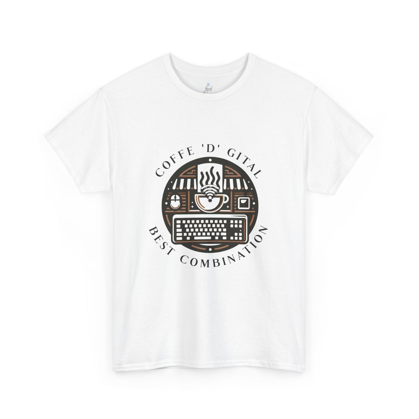 Coffee Digital Unisex Tshirt - Computer Office Love