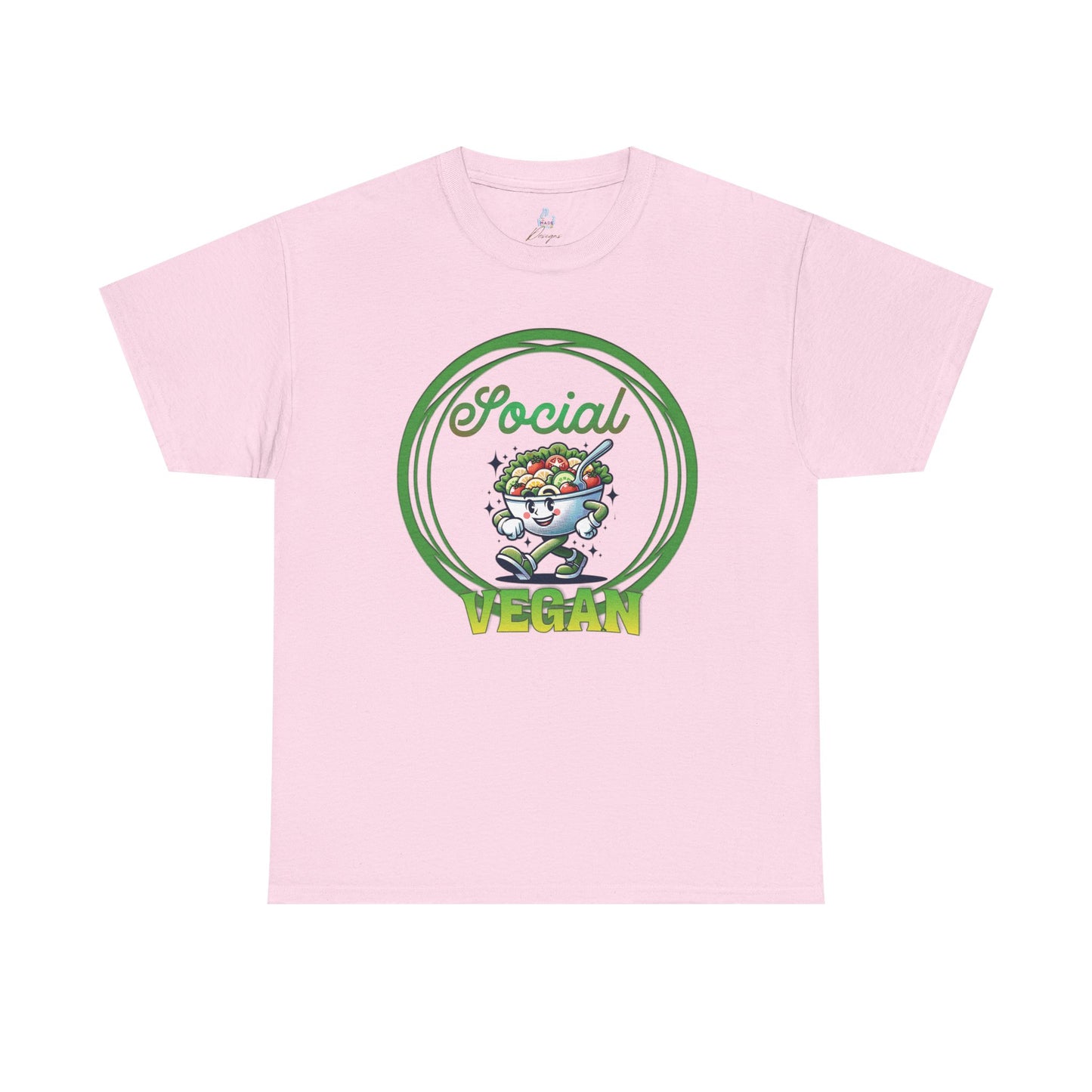 Social Vegan Unisex Tee - Man Woman Girl Love Tshirt