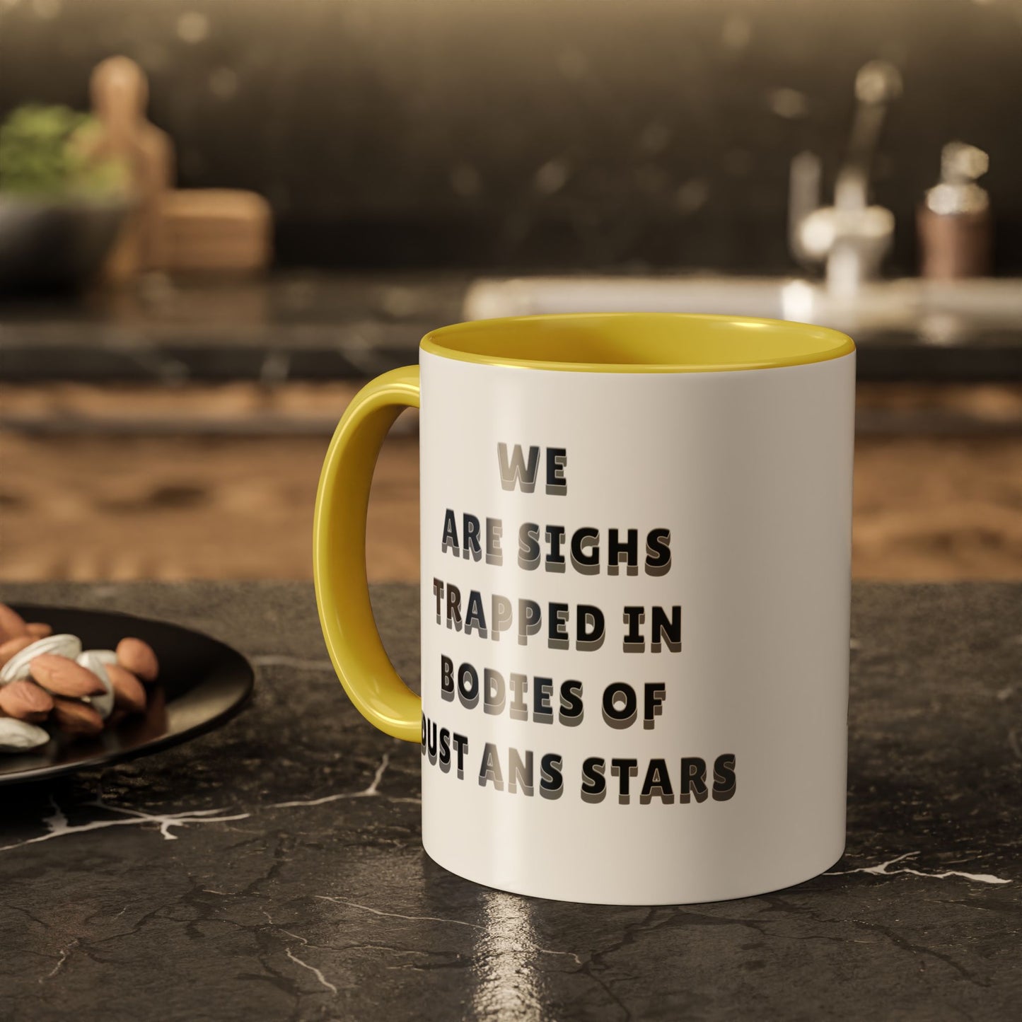 Mug Moon & Stars Mountains Colorful Tea Funny Gift 11oz 15oz