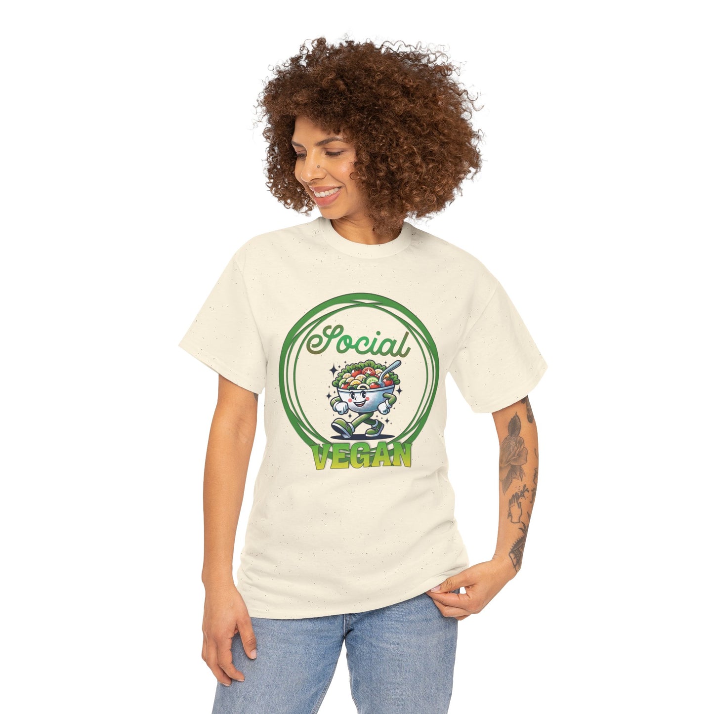 Social Vegan Unisex Tee - Man Woman Girl Love Tshirt