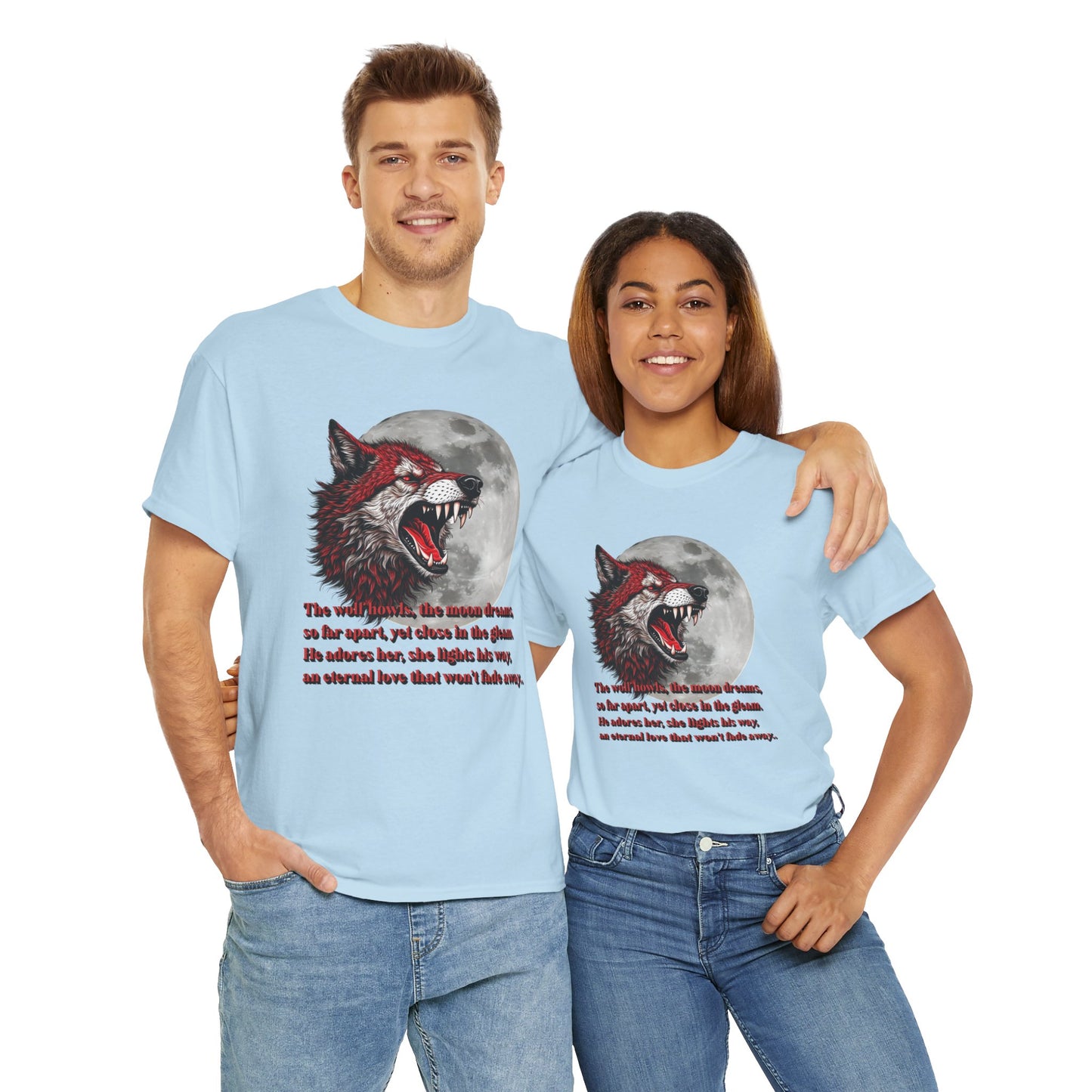Wolf and Moon Unisex Tee
