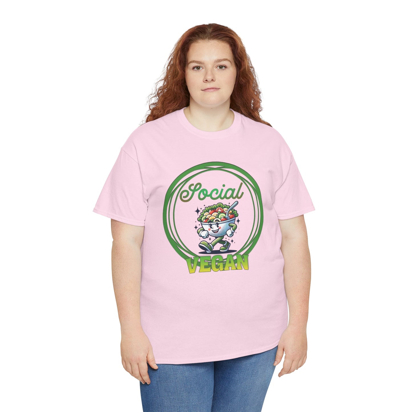 Social Vegan Unisex Tee - Man Woman Girl Love Tshirt