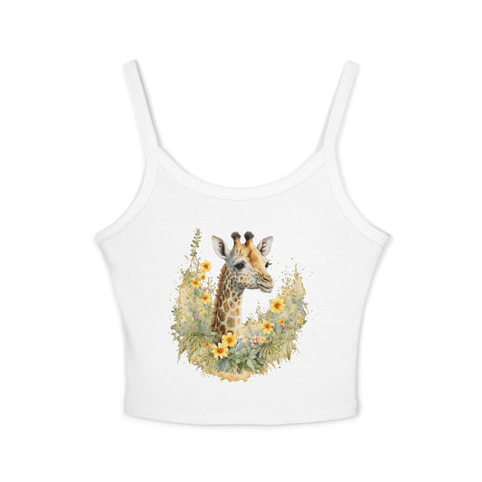 Giraffe Floral Tank Top