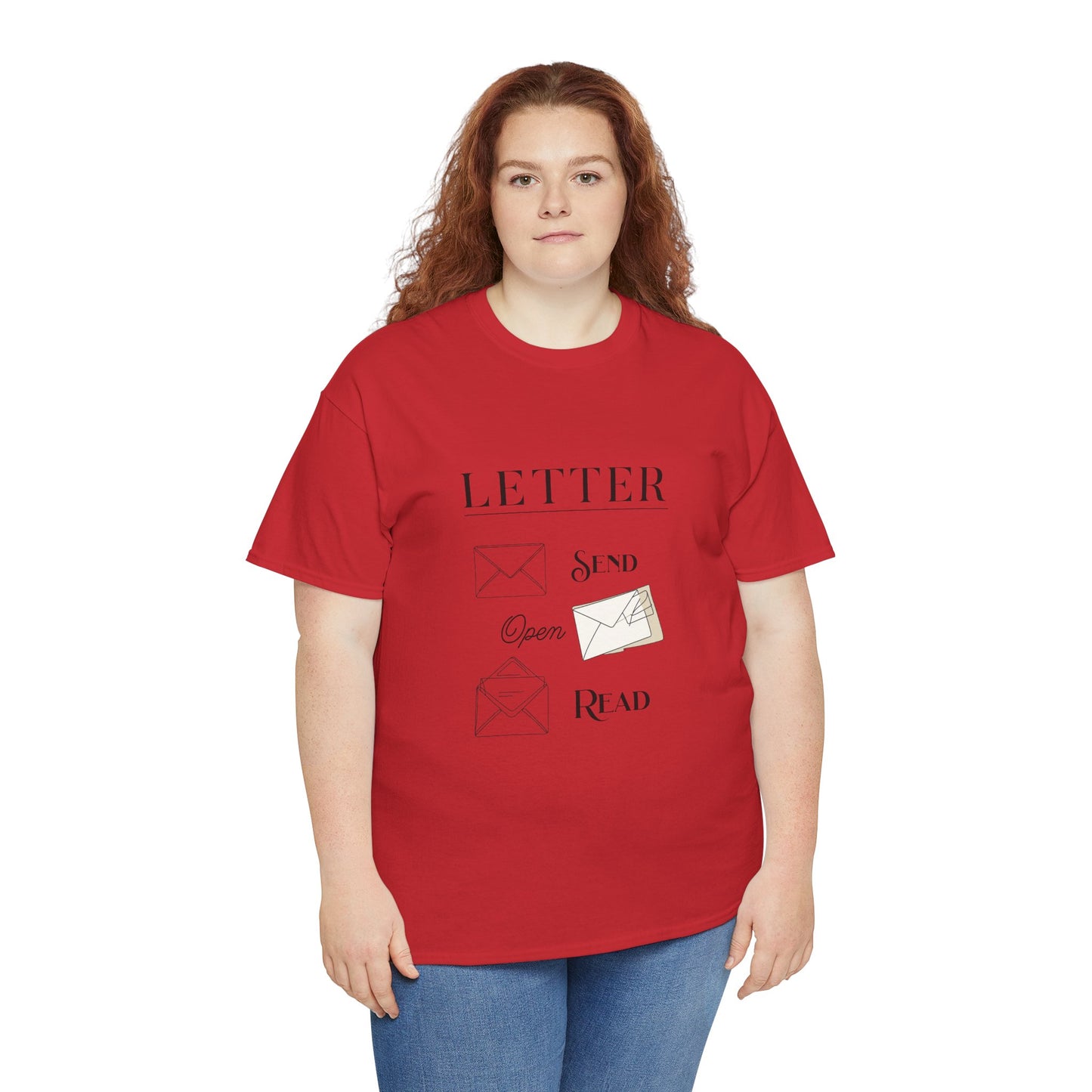 Letter T-Shirt Open Mail Reading Unisex Tee