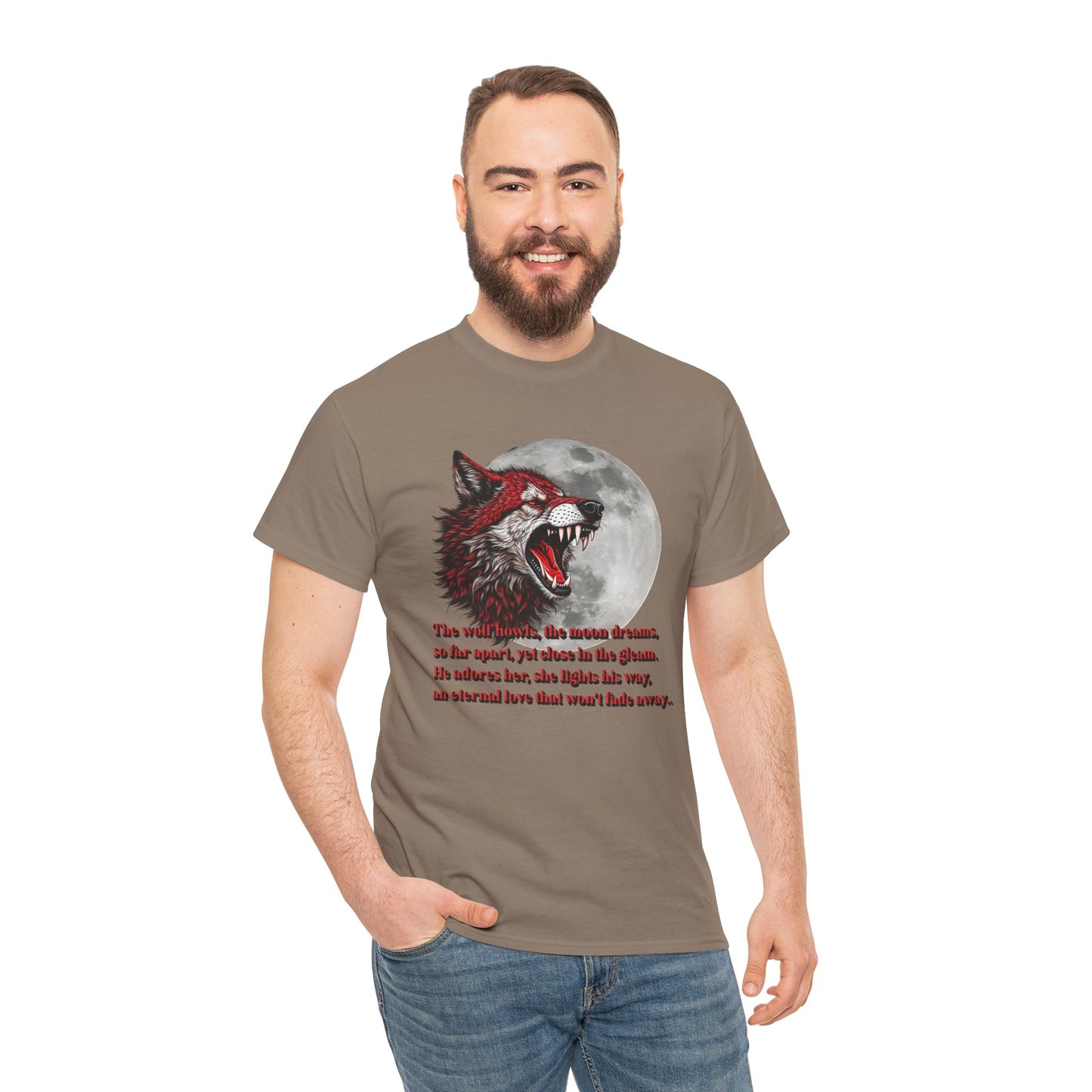 Wolf and Moon Unisex Tee