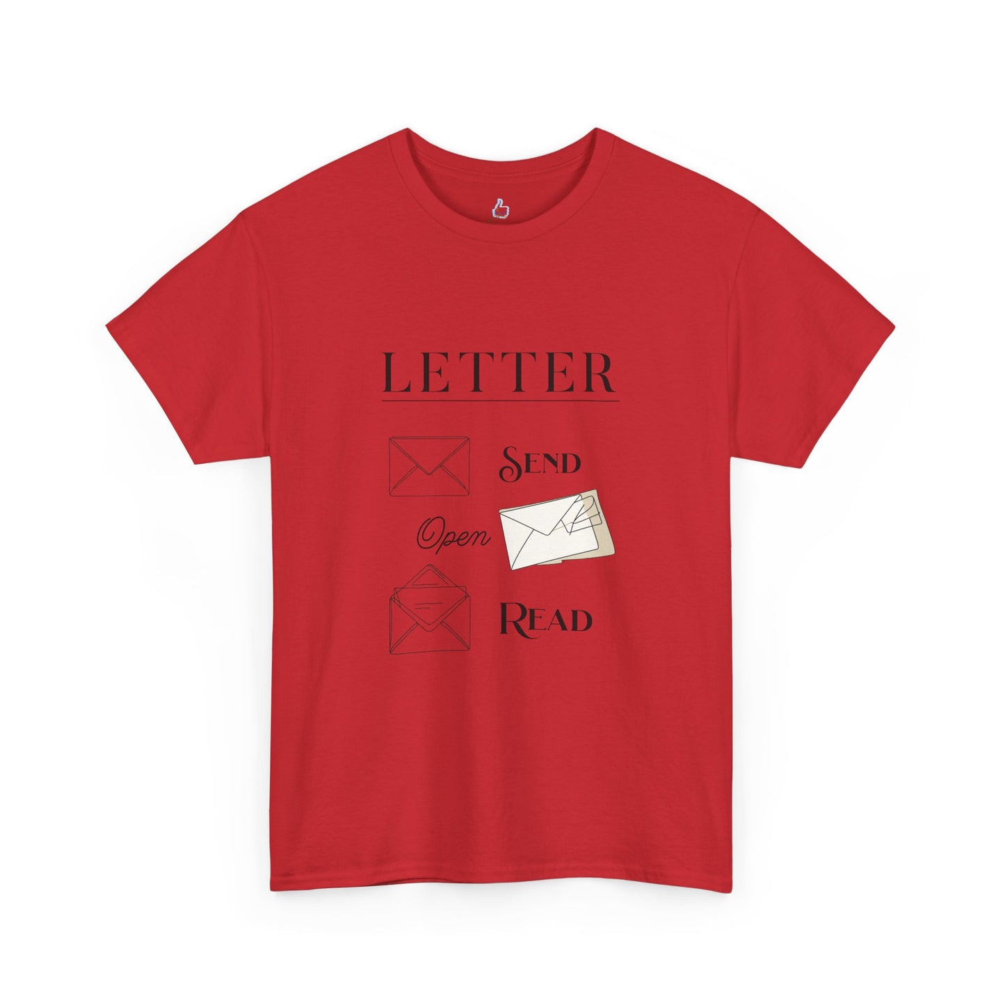 Letter T-Shirt Open Mail Reading Unisex Tee