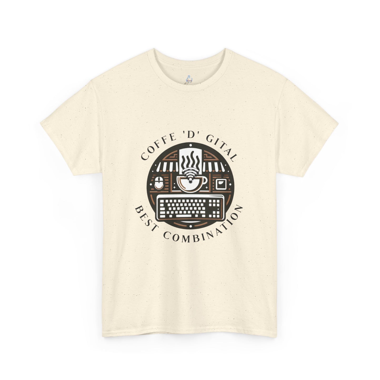 Coffee Digital Unisex Tshirt - Computer Office Love