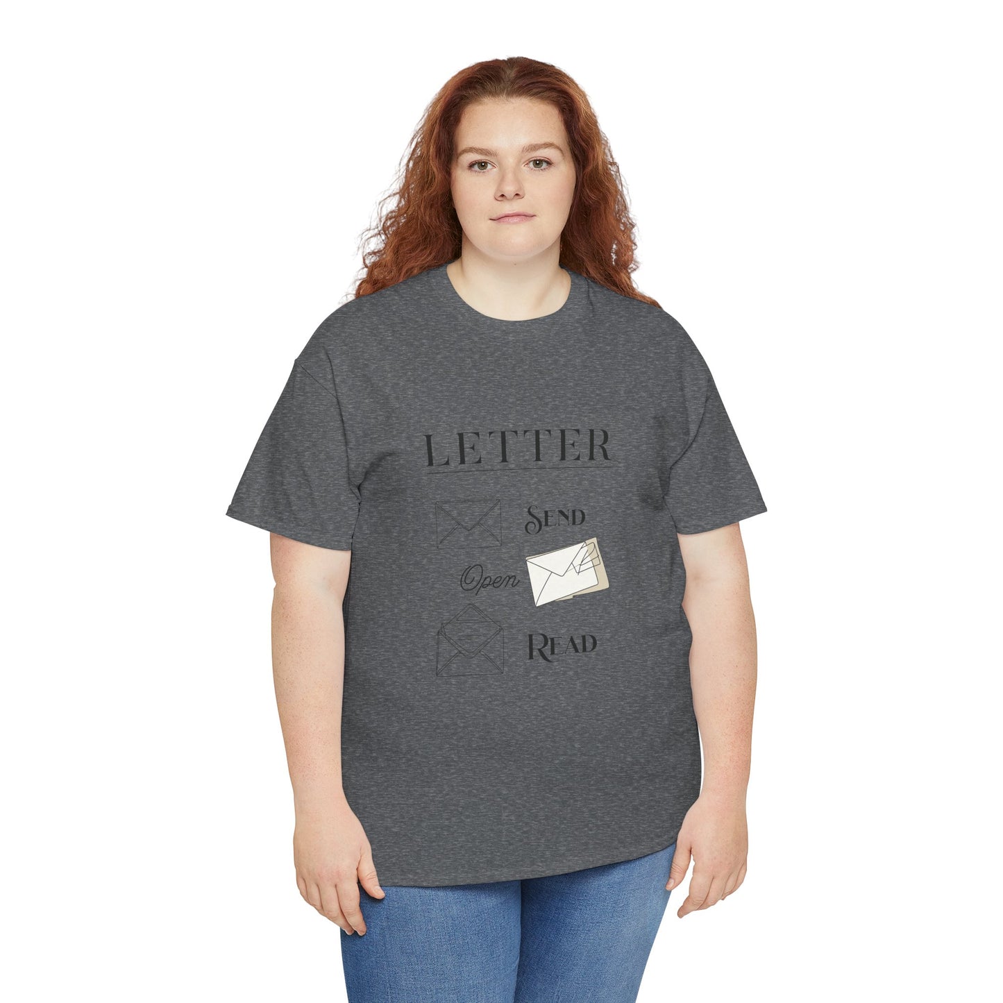 Letter T-Shirt Open Mail Reading Unisex Tee