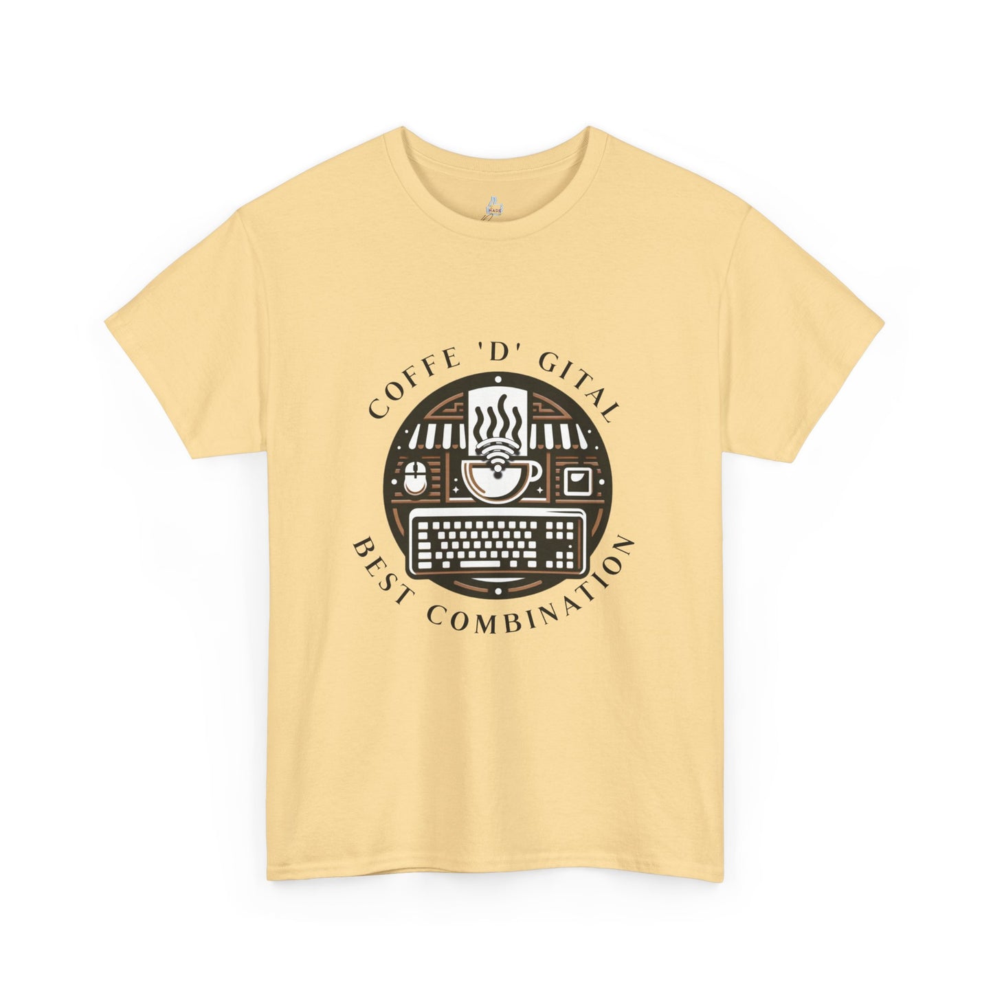 Coffee Digital Unisex Tshirt - Computer Office Love