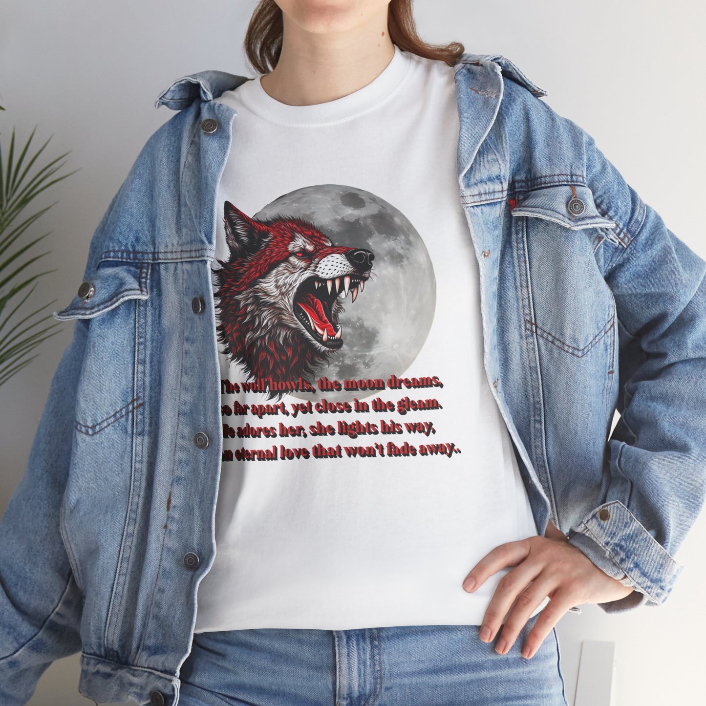 Wolf and Moon Unisex Tee