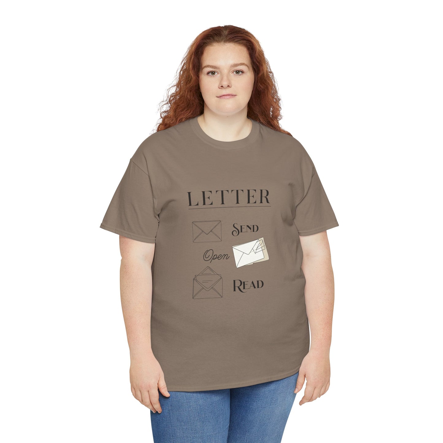 Letter T-Shirt Open Mail Reading Unisex Tee