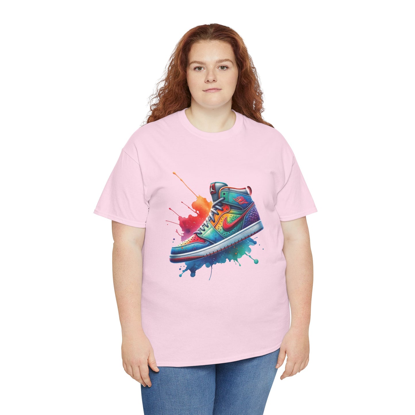 Colorful Unisex Heavy Cotton Shoe Tee