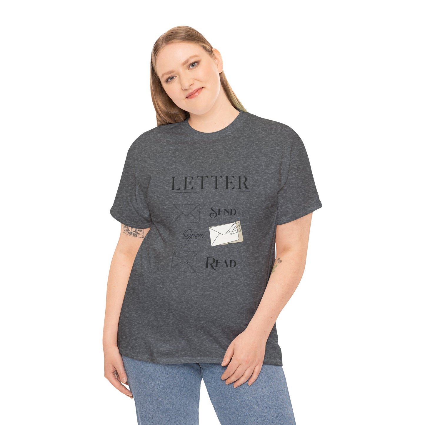 Letter T-Shirt Open Mail Reading Unisex Tee