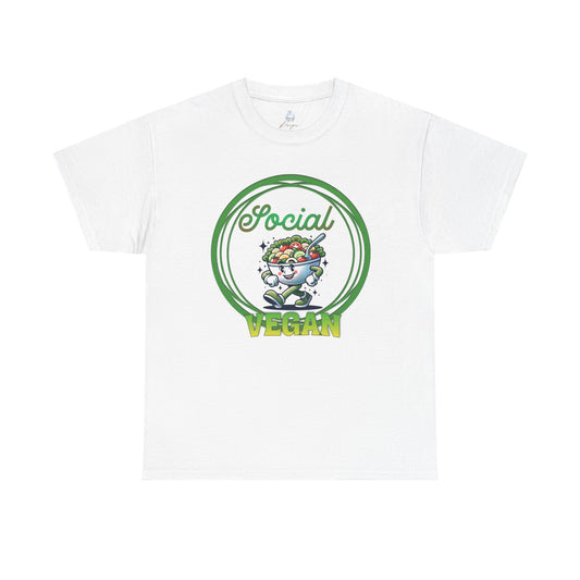 Social Vegan Unisex Tee - Man Woman Girl Love Tshirt
