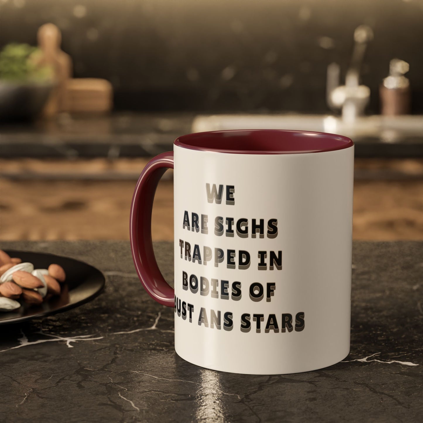 Mug Moon & Stars Mountains Colorful Tea Funny Gift 11oz 15oz