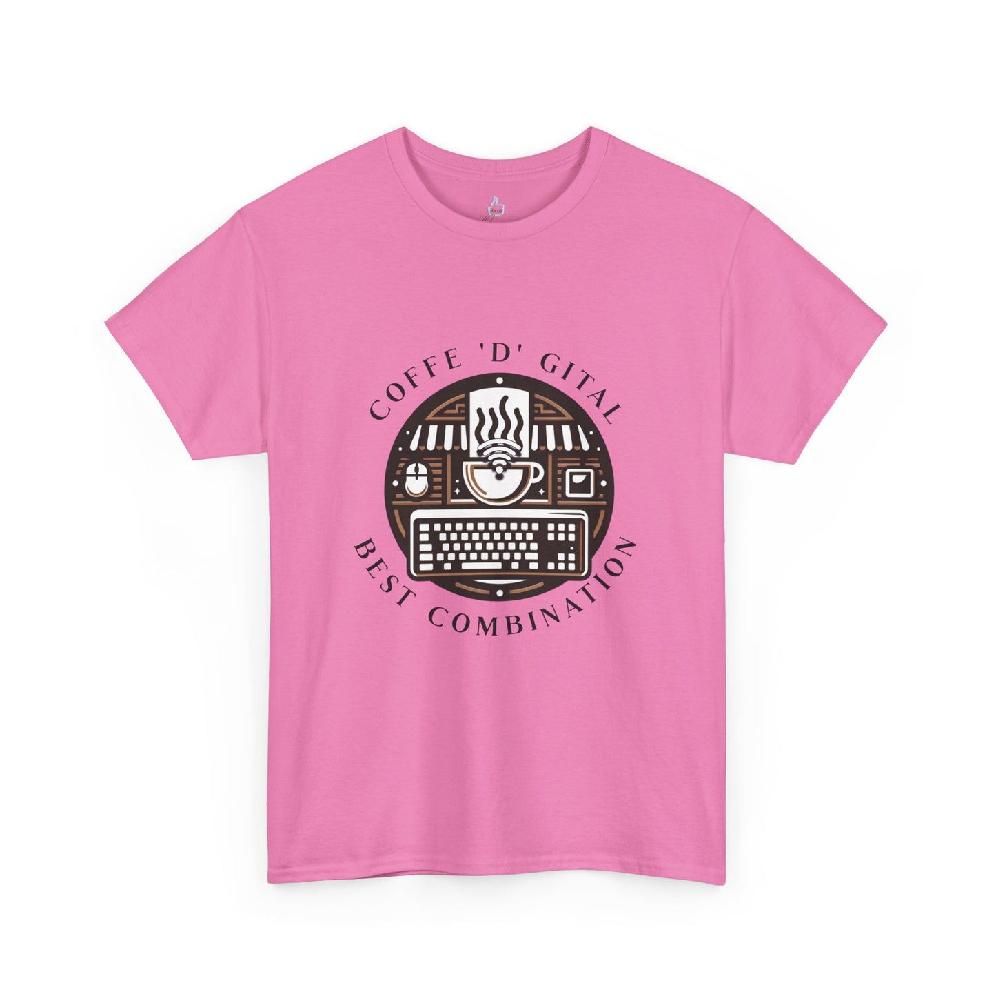 Coffee Digital Unisex Tshirt - Computer Office Love